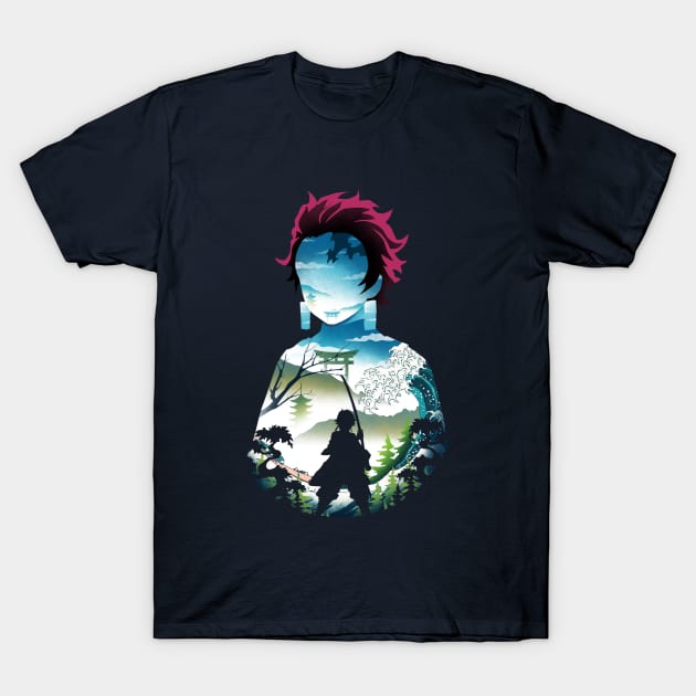 Ukiyo E Water Breathing T-Shirt by rioaditama